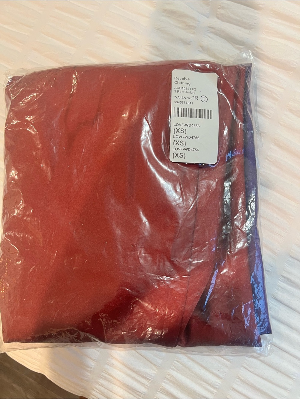 REVOLVE Ombré Red to Purple to Pink Satin Slip Maxi Dress - Picture 15 of 15